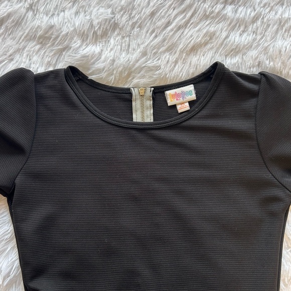 LULAROE Amelia Dress Fit and Flare Solid Black with POCKETS Size XS c25 - Picture 6 of 8